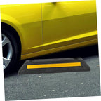 Parking Block Heavy Duty Car Stopper for Garage Compact Design Reflective Film for Enhanced Visibility Vehicle Parking Guide Easy to Install and