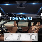 KMF 8pcs Thicken Sun Shades for Mitsubishi Outlander(Not Sport) 2022-2026 Accessories, Full Car Window Covers Sunshade for Windshield Side Rear, UV Block and Blackout Privacy for Car Camping Outdoor