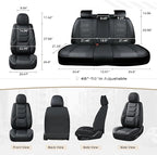 Coverado Car Seat Covers, Front Covers for Cars, Car Seat Cover Front Seats, Automotive Seat Cover, Waterproof, Leather Car S