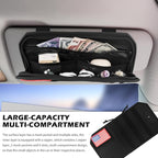 2026 New Car Visor Organizer with American Flag,High-Capacity Car Sun Visor Organizer for Storing Sunglasses/Pens/Driver'S Licence,Multifunctional Sunvisor Organizers with Zipper