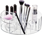 iDesign The Sarah Tanno Collection Lazy Susan Spinning Cosmetic Organizer, Clear 7.7" x 7.7"
