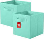 ShellKingdom Storage Bins, Foldable Fabric Storage Cubes And Cloth Organizer Drawer For Closet And Toys, 13 X 13 X 13 INCH, 2