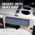360° Rotating Wood Car Tray & Desk for Laptop - Steering Wheel Cup Holder Table, Car Accessories for Women & Men, Compatible with Tesla Model Y/3/S, Ford F150/Explorer/Maverick & Most Vehicles