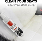 Interior Cleaner for Tesla White & Black Vegan Leather Seat Protectant Car Care Cleaning Kit Stain Remover Safe for Tesla Mod