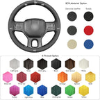 MEWANT Steering Wheel Covers for Dodge RAM 1500/1500 Classic / 2500/3500 / 5500 Hand-Stitched Genuine Leather ram Steering Wheel Wrap