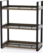 Bathroom Counter Organizer, 3 Tier Wood Countertop Shelf for Vanity, Skincare, Makeup, Kitchen Coffee and Sink Storage, with 