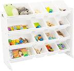 Humble Crew Toy Storage Organizer with 16 Removable Storage Bins for Kids Playroom, 4-Tier Toddler Toy Organization and Stora