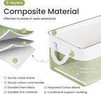 Storage Baskets for Shelves 13.8x9.8x6.7 Inch, Foldable Fabric Storage Bins with Handles, Small Storage Baskets for Organizin