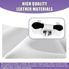 Bling Car Sunglass Holder, Rhinestone Bow Visor Storage Case for Sunglass Receipt Ornament, Soft Lining Anti-scratch Holder Clip, Interior Organizer Accessory for Cars (White)