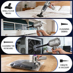 car Vacuum Portable Cordless, 18000PA Brushless Motor Hand Held Vacuum,Air Duster, 120W High Power Mini Vacuum Cleaner Foldab