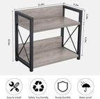 Giikin Countertop Shelf Organizer, 2 Tier Kitchen Spice Rack Organizer for Countertop, Wood Coffee Counter Shelf Organizer fo