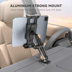 OHLPRO 6" Aluminum Arm Tablet Mount for Truck - Heavy Duty Drill Base Car Tablet Holder Compatible with iPad Samsung Tab 5"-13" Tablets and Phones, for Dashboard/Wall/Business/Desktop, etc.