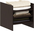 Furinno Cubicle Cube Insert, 3-Shelf Cube Organizer, Fits into Furinno Extra Thick Cubes, for Organizers and Storage, Black D