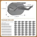 Niunuerga 48 Pack Adhesive Hat Hooks for Wall, Super Strong Hat Rack for Baseball Caps, Minimalist Hat Organizer Display for 