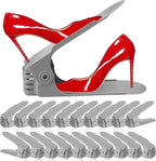 NVGSN Shoe Slots Organizer 20 Pack - Shoe Stackers for a Pair of Shoes, Shoe Storage Shoe Space Savers 50%, 4 Levels Adjustab
