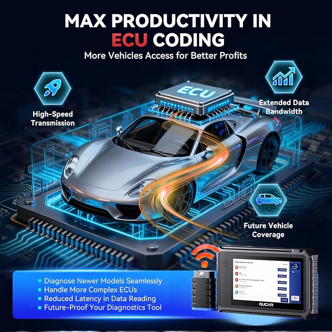MUCAR VO6 Bidirectional Scan Tool, Full Systems Diagnostic OBD2 Scanner, Automotive Diagnostic Scanner for Car, 28+ Services