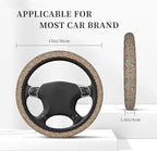 Steering Wheel Cover Universal Fit Car Interior Accessories for Women Men 15 Inch Breathable Anti Slip Odorless Neoprene Stee