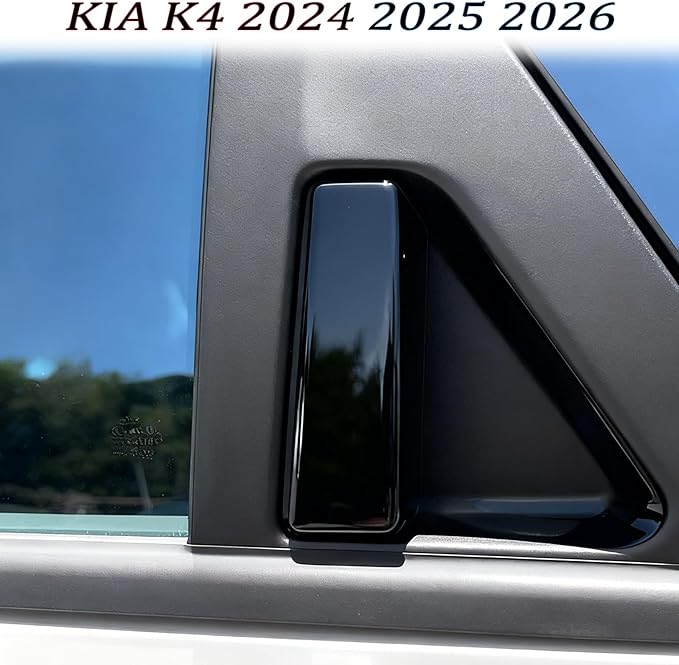 Car Exterior Door Handle Cover,for kia k4 2024 2025 2026,Car Exterior Door Handle Bowl Cover Protector，Car Sport Accessories - Bright Black