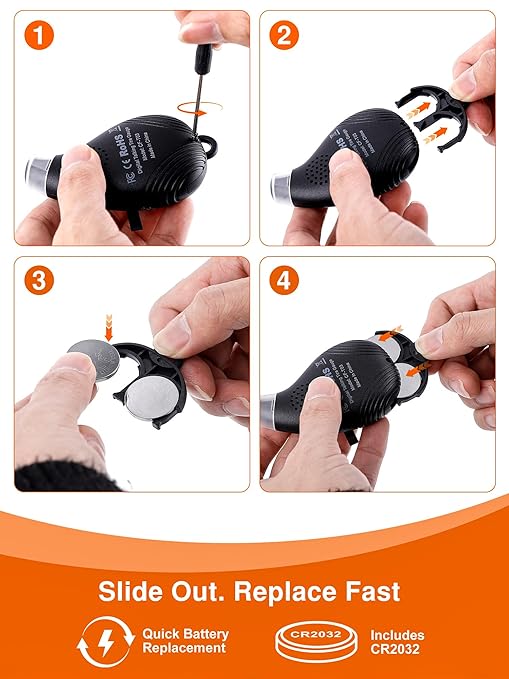 SEAMOUNT Talking Tire Pressure Gauge - Digital Air Gauge with Voice Broadcast | Audible PSI Readings & LED Light | 150 PSI for Car, Truck, Bicycle, Motorcycle | Portable Backlit LCD Keychain (Black)