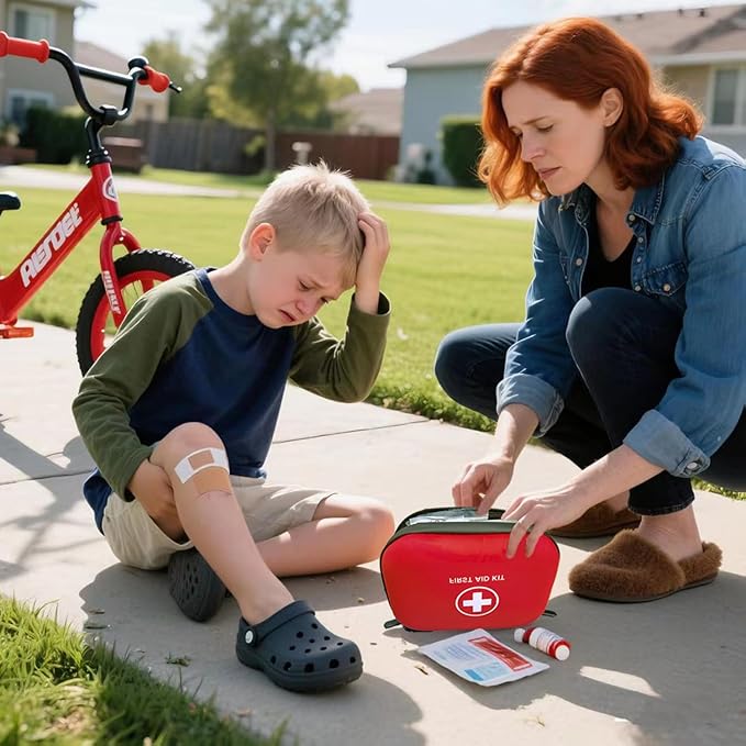 First Aid Kit 196 Piece Waterproof Hard Shell Portable Medical Kit for Home, Camping, Cars, Hiking, Travel, Outdoor, Adventur