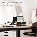 Jewelry Organizer, Travel Jewelry Box Organizers for Women Girls, Jewellery Display Holder 3 Layers Large PU Leather Jeweller