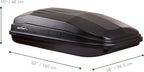 SportRack Vista XL Rear Opening Cargo Box,Black