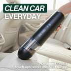 Portable Cordless Car Vacuum, 15000Pa High Suction Handheld Vacuum Cleaner, 2-in-1 Vacuum & Blower, with 4 Attachments & Port