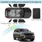 Front Side Half Window Shade Foldable Custom Fit for Ford Expedition SUV 2020-2025 Car Window Shades for Side Window Sun Shade UV Protection Heat Insulation for Camping Sleeping 6PCS