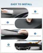 FIILINES Dash Cover Fit for 2017-2022 Kia NIRO Accessories Sunshade Non-Slip Mesh Dash Cover for NIRO Accessories Dashboard C