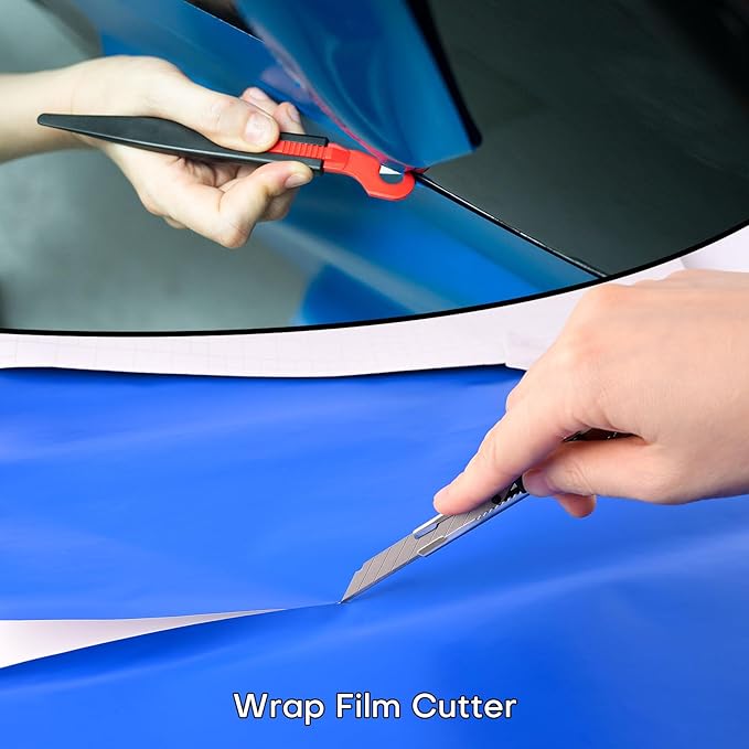 NEWISHTOOL Profi Window Tint Kit Vinyl Wrap Tool, Car Window Tint Tools Felt Squeegee for Vinyl, Sprayer Bottle, Micro Tucking Squeegee, Rubber PPF Tools Razor Scraper and Safety Cutter Knife Tint Kit