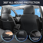Car Seat Covers,5 Seats Automotive Seat Covers,Breathable Car Seat Protector Waterproof Leather Car Seat Covers for SUV, Seda