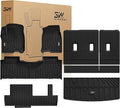 3W Floor Mats & Cargo Liner & Seat Back Mats for 2021-2026 （Only 8 Seats） Chevrolet Chevy Tahoe/GMC Yukon(Not Fit Yukon XL)/Cadillac Escalade(Not Fit Escalade ESV),All Weather Car Mats