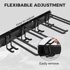 Garage Tool Organizer 48in - Heavy Duty Wall Mount Tool Storage Rack Load 350lb Garage Organization for Mop Rake Broom Shovel