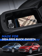 for Buick Envista Center Console Organizer 2024 2025 Buick Envista Accessories Armrest Tray Middle Storage Box Insert Container Durable ABS Plastic