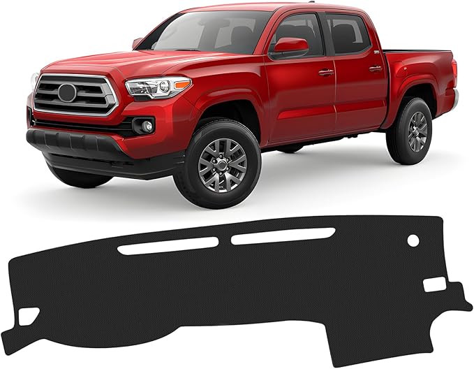 FIILINES Dash Cover for Toyota Tacoma 2016-2023 Accessories Dashboard Mat Dash Cover for Tacoma Accessories Sunshade Nonslip 
