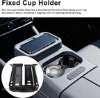 4pcs Car Cup Holders Insert, Self-Adhesive Automotive Cupholder Expander Wiggle Free Design Easy to Use Automotive Interior Roaster Accessories for Fixing Water Cups and Drinks (Black)