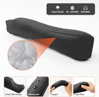 Car Seat Gap Filler - 2 Pack Premium Leather Console Blockers for Cars, Trucks & SUVs - Adjustable 1.4-2.4 Inch Width - Prevents Items Falling Between Seats (Grey)