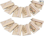 Vlando 12 Pcs Travel Jewelry Organizer Velvet Jewelry Pouch with Zipper Clear Travel Jewelry Bag for Travel Business Trip Mot