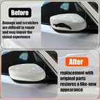Yumzeco Compatible with Honda Accord Side Mirror Cover Trim 8th Gen 2008 2009 2010 2011 2012, White Door Rearview Mirror Caps Replacement for Honda Accord W/O Light Hole - Right Passenger Side