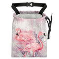 Flamingos Car Trash Bag - Waterproof Car Trash Bag Hanging Leakproof Car Garbage Bag - Washable Reusable Trash Bag for Car Interior Hanging Organizer Storage Vehicle Travelling Camping