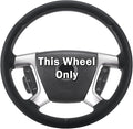 Steering Wheel Cover for Chevy Silverado 1500 GMC Sierra 1500 2007-2013/2500 3500 Chevrolet Tahoe Suburban Yukon (Yukon XL) 2007-2014/ Traverse 2009-2017/ GMC Sierra 2500HD 3500HD 2008-2014