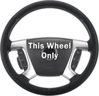 Steering Wheel Cover for Chevy Silverado 1500 GMC Sierra 1500 2007-2013/2500 3500 Chevrolet Tahoe Suburban Yukon (Yukon XL) 2007-2014/ Traverse 2009-2017/ GMC Sierra 2500HD 3500HD 2008-2014