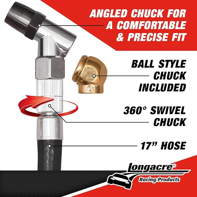 Longacre 52-53003 Semi Pro Digital Tire Pressure Gauge, 0-60