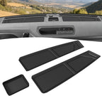 Auovo Dash Cover Tray Compatible with Ford Bronco Accessories 2024 2025 2026 Bronco Anti-Slip Silicone Car Dashboard Compartm