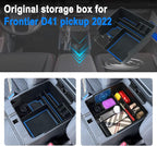 SHAOHAO for 2025 2026 Nissan Frontier Center Console Organizer Tray 2022-2025 2026 Nissan Frontier (S/SV/Pro-X/Pro-4X/SL) Console Tray Frontier 2023 2024 2025 2026 Accessories Armrest Box Organizer