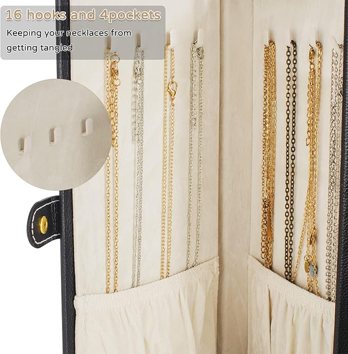 AKOZLIN Huge Jewelry Box Organizer Functional Extra Large Leather Jewelry Storage Case for Women Girls Ring Necklace Earring 