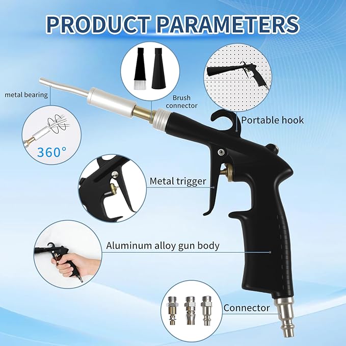 Car Cleaning Gun Detailing Interior Dryer Air Blow Gun|Car Detailing Kit Interior Cleaner|High Pressure Blower Gun|Car Cleani