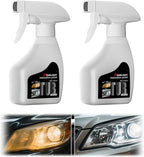 HISKI Headlight Restoration Kit with Ceramic Coating, Automotive Headlamp Restoration Fluid Kit, Headlight Restoration Kit,Mu