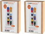 Perfect Curve Hat Organizer CapRack 2-Pack | Over-The-Door Hat Rack and Organizer | Baseball Cap Rack | Hat Rack for Door | 4