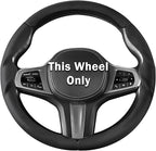 Steering Wheel Cover for BMW 3 4 Series(2021-2024) 5 Series(2020-2023) X5(2019-2020) X7(2020-2025) 328i 320i 330i 325i 528i 535i 530i M3 2 4 7 8 Series X3M X4 X6 XM M2 M4 M5 M8 Z4 i4, Black